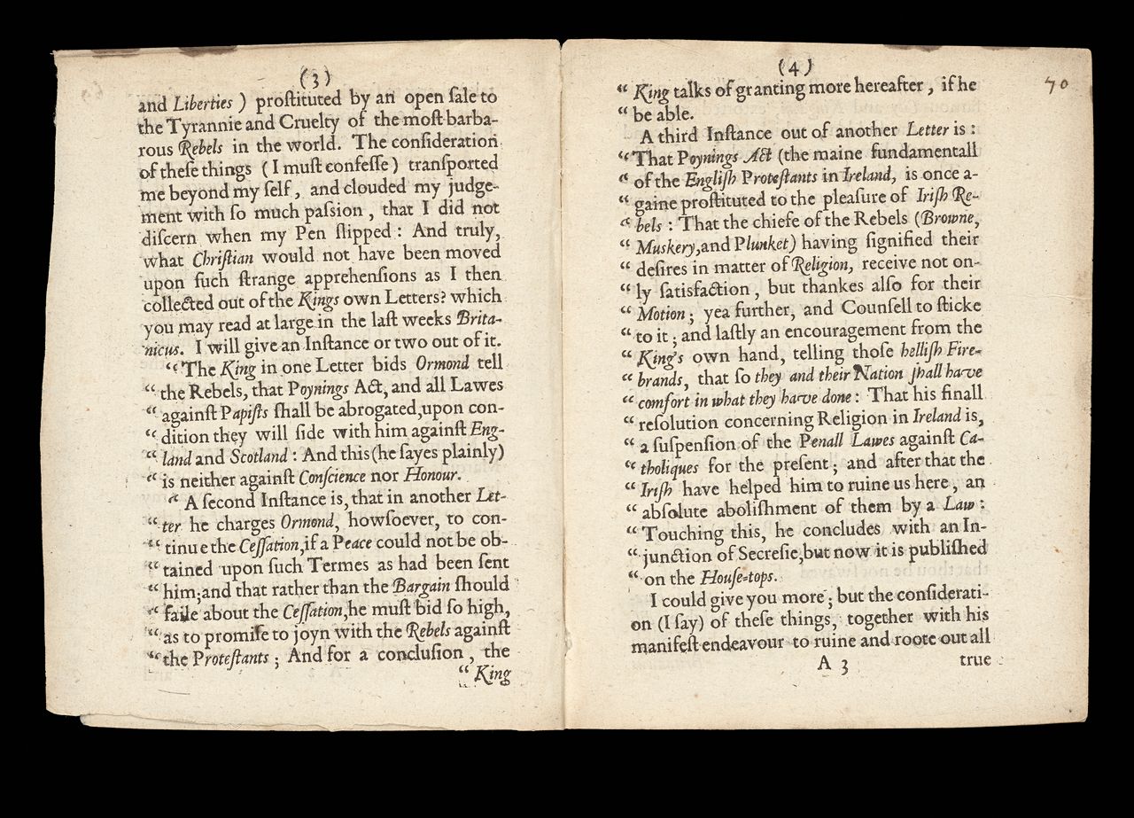 Marchamont Nedham, <em>Mercurius Britanicus, his apologie to all well-affected people. Together with an humble addresse to the High Court of Parliament. Published according to order</em>, London, printed for R.W., 1645, State Library Victoria, Melbourne (RAREEMM 832/13)