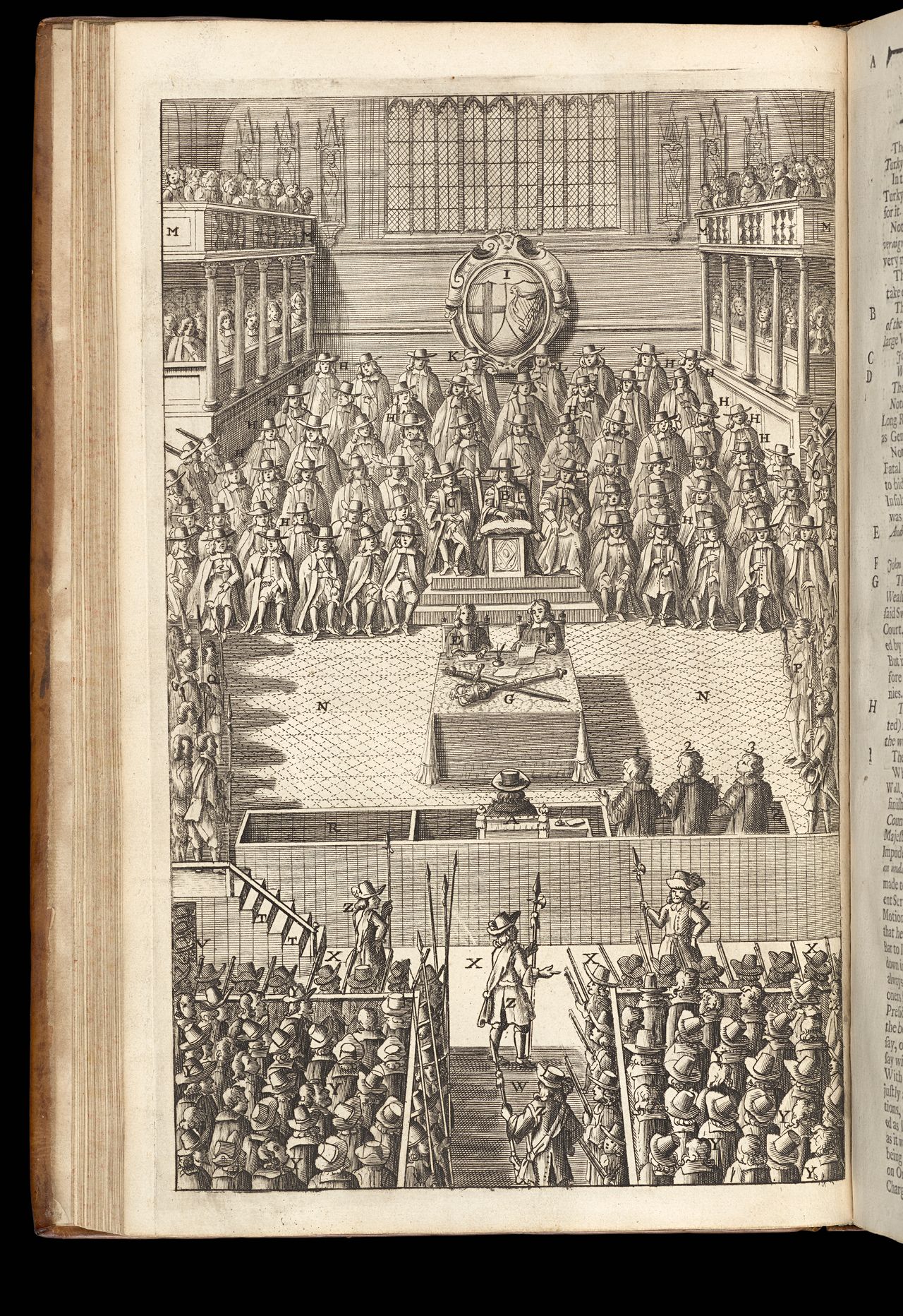 John Nalson and John Phelps, <em>A true copy of the journal of the High Court of Justice, for the tryal of K. Charles I… Jan. 4. 1683...</em>, London, printed by H[enry] C[larke] for Thomas Dring, at the Harrow at the corner of Chancery-Lane in Fleet-street, 1684, State Library Victoria, Melbourne (RAREEMM 136/3)