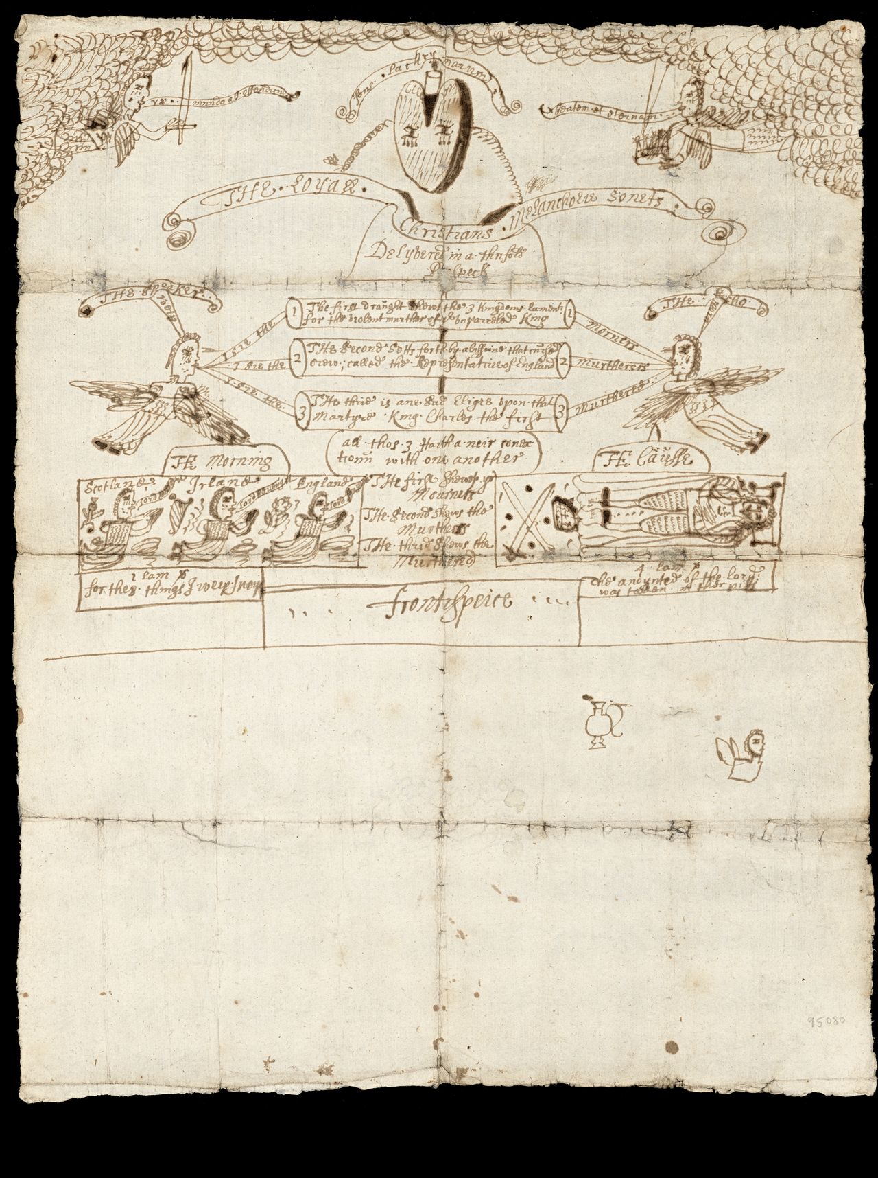 George Lauder (attributed), <em>The loyall Christians melancholie sonets. Delyvered in a thrifold prospeck.</em>, manuscript, 1649, State Library Victoria (RAREEMM 837/2)